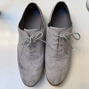 COLE HAAN Women's Size 10 Zero Grand Wing Oxford Sneakers Suede Gray